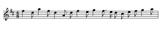 The Night Piece - staff notation