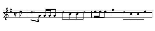 The Night We Had the Goats - staff notation
