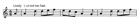 The Night's Past and Gone - staff notation