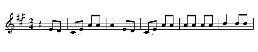The Noble Foxhunting - staff notation