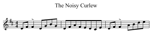 The Noisy Curlew - staff notation