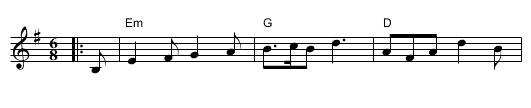 The Northern Lass - staff notation
