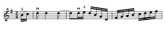 The Northern Light -- Reel - staff notation