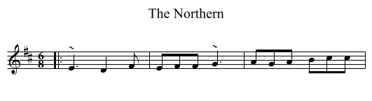 The Northern - staff notation