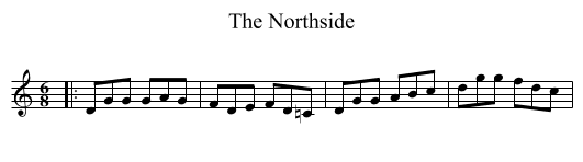 The Northside - staff notation