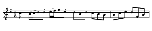 The Nosegay - staff notation