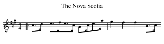 The Nova Scotia - staff notation