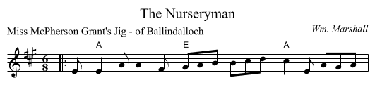 The Nurseryman - staff notation
