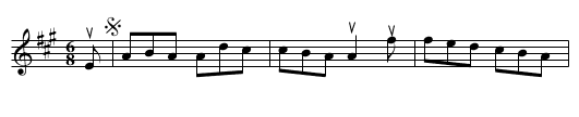 the NUT. COUNTRY DANCE. - staff notation