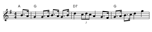 the Nutting Girl [G] - staff notation