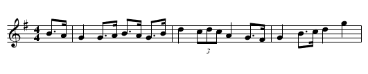 The Nutting Girl - staff notation
