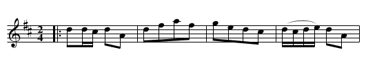 The NYMPH - staff notation