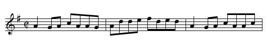 The Old Bush - staff notation