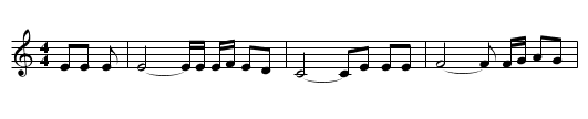The Old Chain Gang - staff notation