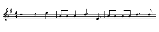 The Old Chisholm Trail - staff notation