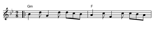 the Old Dutch Churn - staff notation