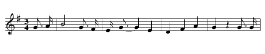 The Old Elm Tree - staff notation