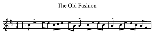 The Old Fashion - staff notation