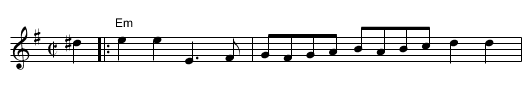 The Old Grey Cat - staff notation