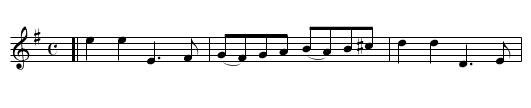 the OLD GREY CAT - staff notation
