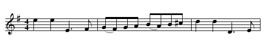 The Old Grey Cat - staff notation