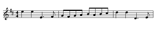 The Old Grey Cat - staff notation