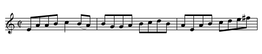 The Old Grey Gander  (reel)   1345 - staff notation