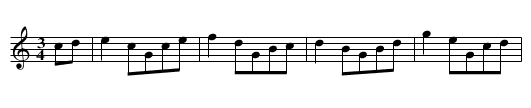 The Old Guinea - staff notation