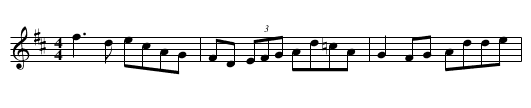 The Old High Reel - staff notation