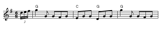 The Old Horned Sheep or The Humours Of Donnybrook - staff notation