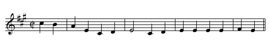 The Old Maid in her Garret - staff notation