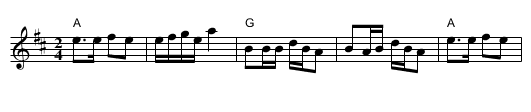 The Old One - staff notation