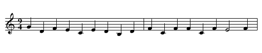 THE OLD SPAND HORNPIPE - staff notation