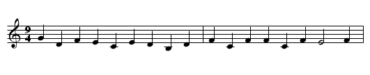 THE OLD SPAND HORNPIPE - staff notation
