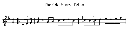 The Old Story-Teller - staff notation