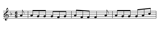 The Old Woman Lamenting her Purse - staff notation