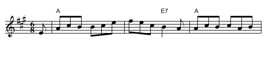 the Old Woman Tossed Up in a Blanket - staff notation
