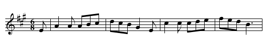 The Olympic Jig - staff notation