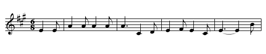 The One Thing or The Other - staff notation