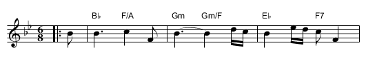 The Opera, or The Apes Dance - staff notation