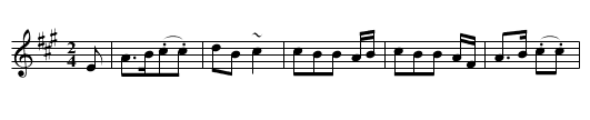 the Original Highland Laddie - staff notation