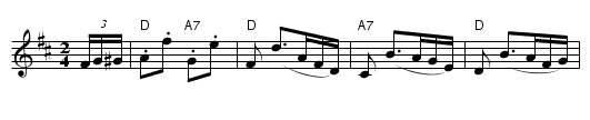 the Original Schottische Polka - staff notation