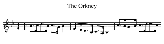 The Orkney - staff notation