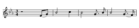 The Orphan Girl - staff notation