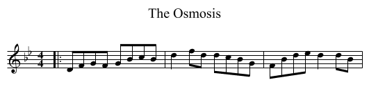 The Osmosis - staff notation