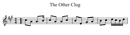 The Other Clog - staff notation