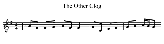 The Other Clog - staff notation