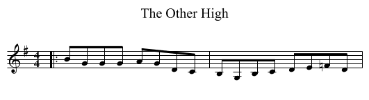 The Other High - staff notation