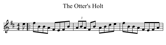 The Otter's Holt - staff notation