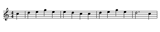 The Outlandish Knight - staff notation